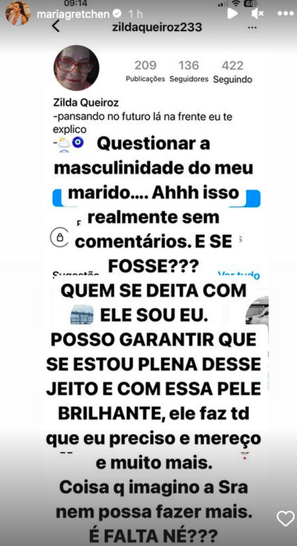 Gretchen rebate mulher após ela dizer que marido da cantora seria gay E se fosse Quem se