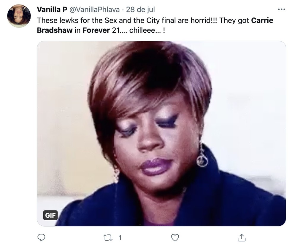 Carrie Bradshaw usou um vestido da Forever nas gravações do novo Sex and the City e os fãs