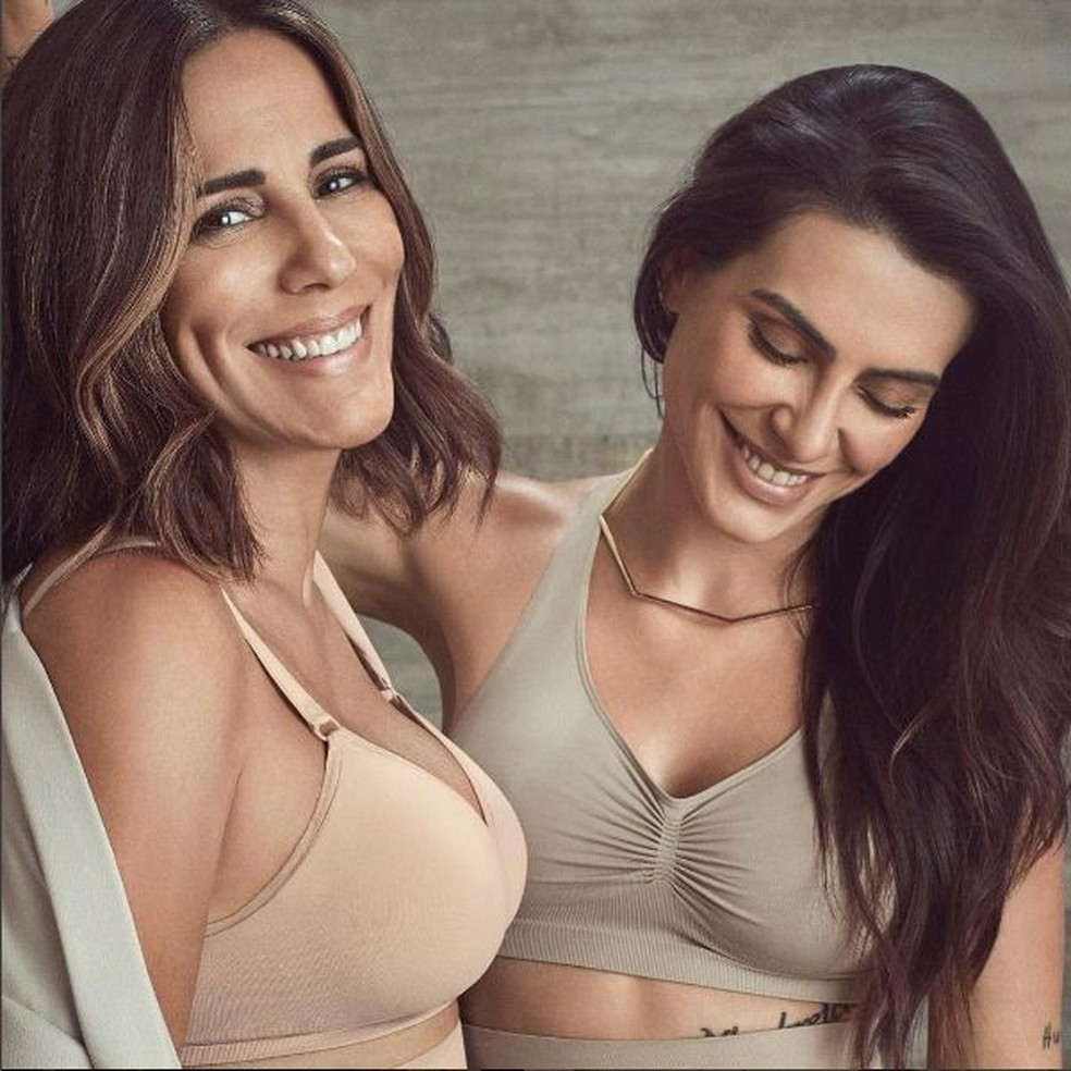 Cleo E Gloria Pires Posam Juntas Em Campanha De Lingerie