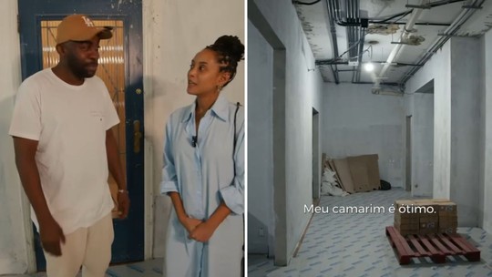Taís Araújo e Lázaro Ramos mostram bastidores de obra de novo apartamento: "Um pouco desesperador"