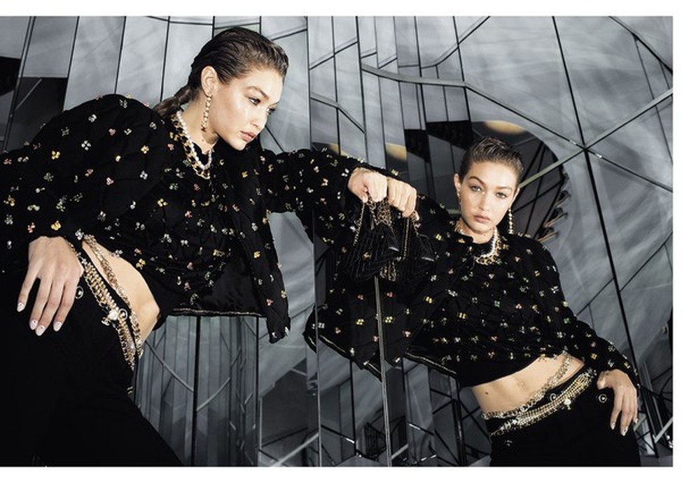 Gigi Hadid na campanha dirigida por Sofia Coppola para a Chanel (Foto: Melodie McDaniel/Divulgação) — Foto: Glamour