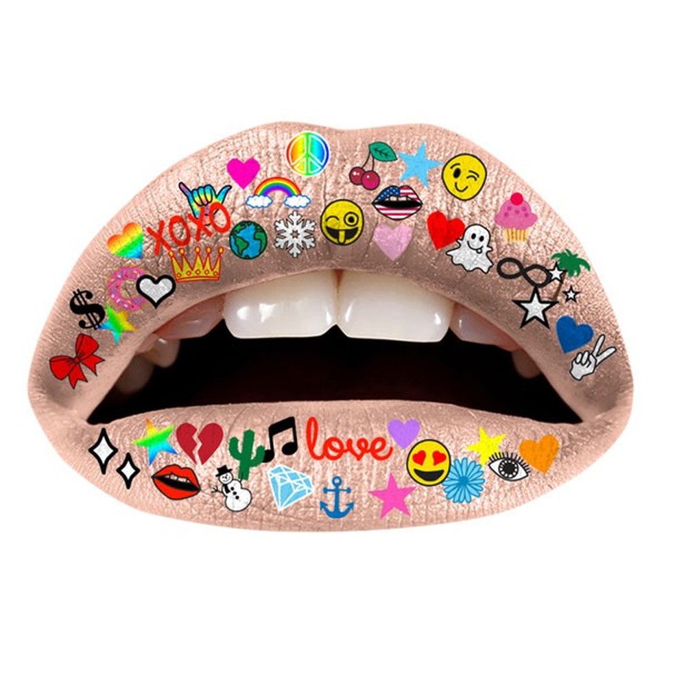 Tatuagens para lábios, da Violent Lips (Foto: Reprodução Instagram) — Foto: Glamour