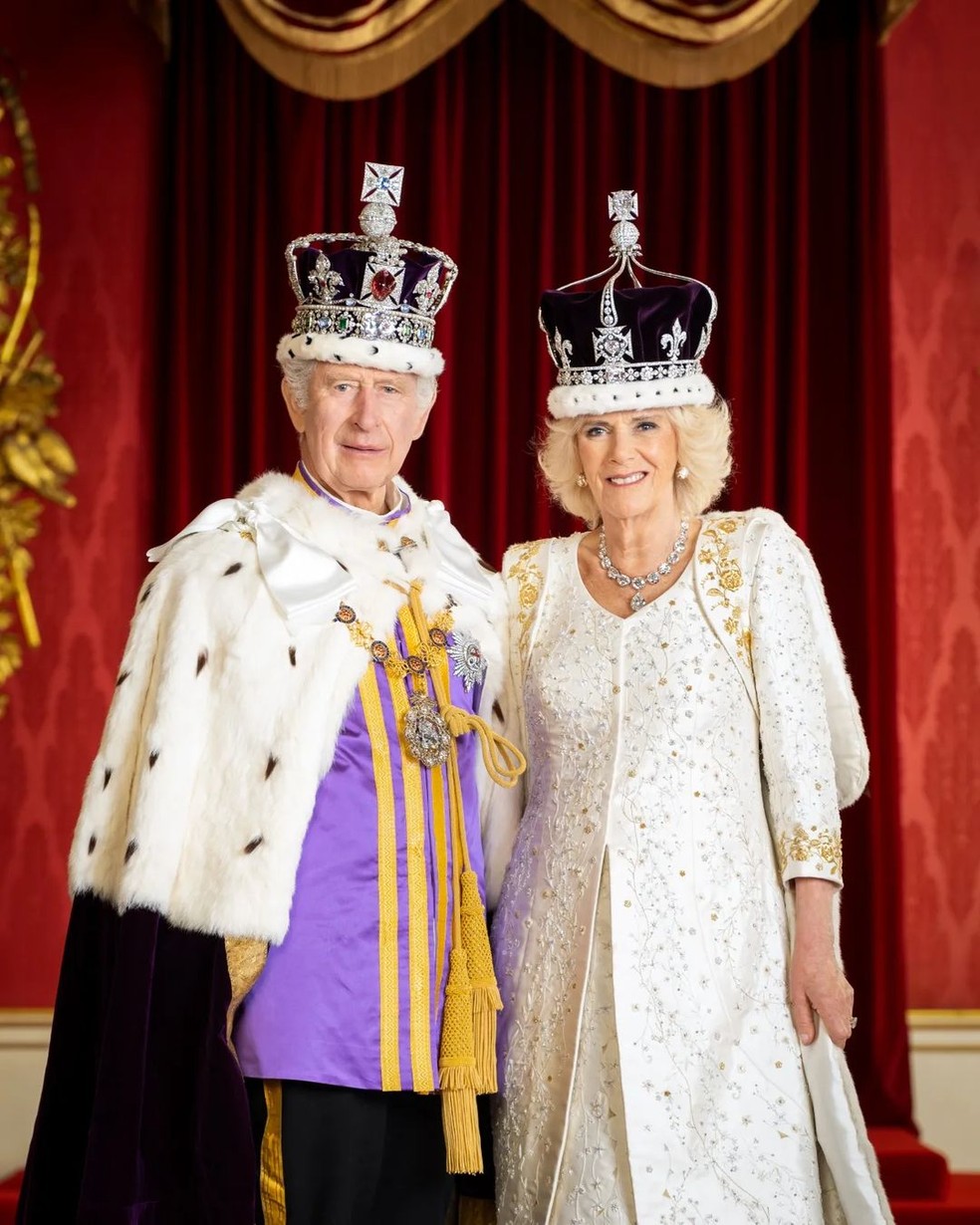 Rei Charles III e Rainha Camilla — Foto: Divulgação