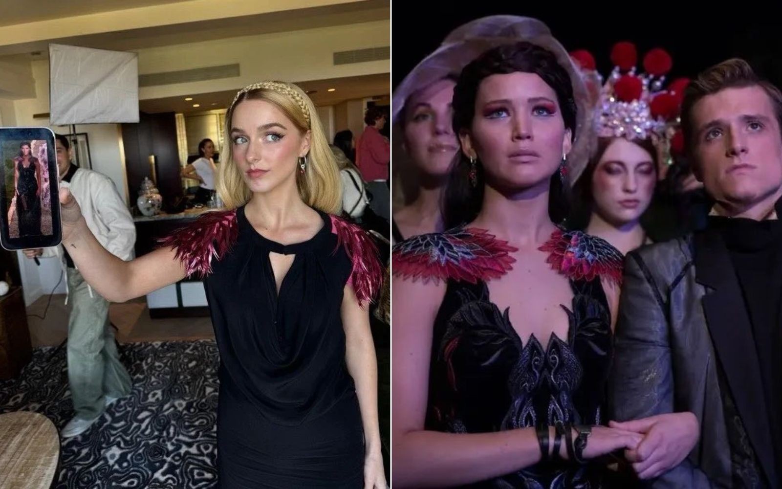 Mckenna Grace recria figurino de Jennifer Lawrence em 'Jogos Vorazes'