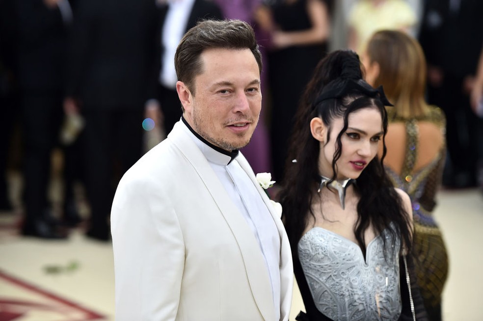 Grimes e Elon Musk — Foto: Getty Images