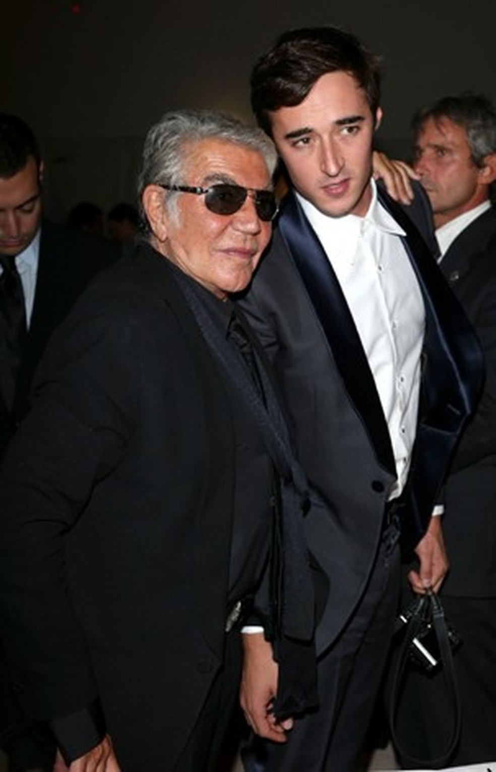 Roberto e o filho Daniele Cavalli (Foto: Getty Images) — Foto: Glamour