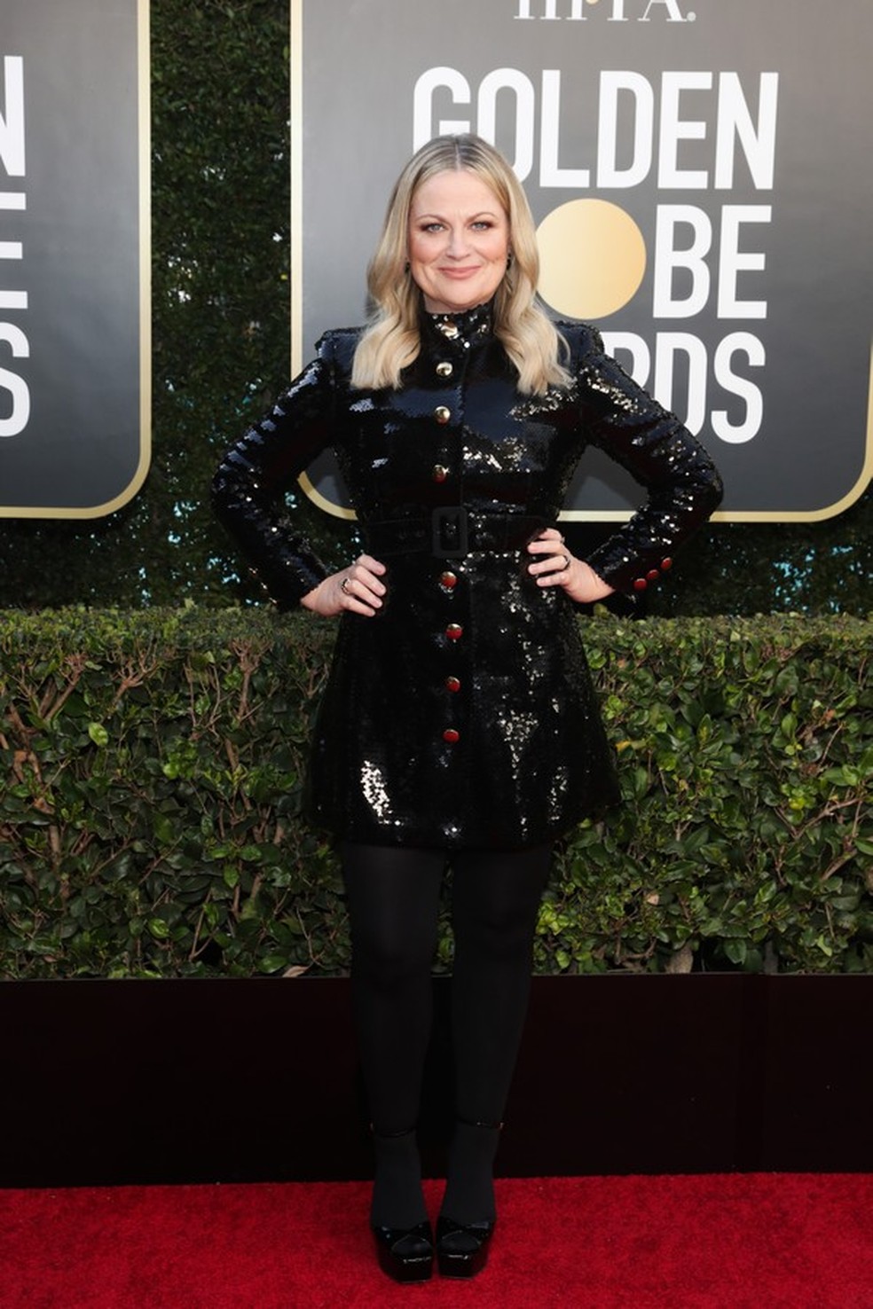 Amy Poehler no Globo de Ouro (Foto: Getty Images) — Foto: Glamour
