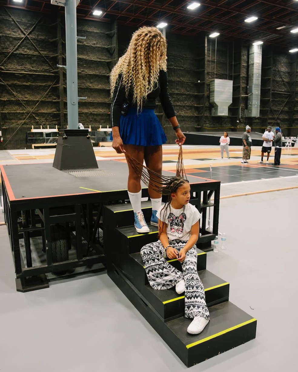 Serena Williams e Olympia — Foto: Reprodução/Instagram