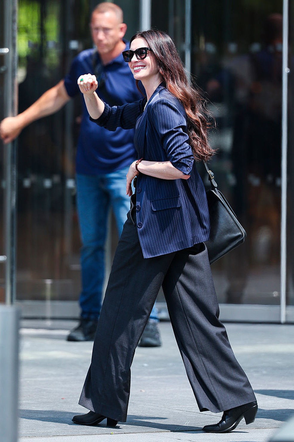 Anne Hathaway como Andy Sachs, em 'O Diabo Veste Prada 2' — Foto: Getty Images