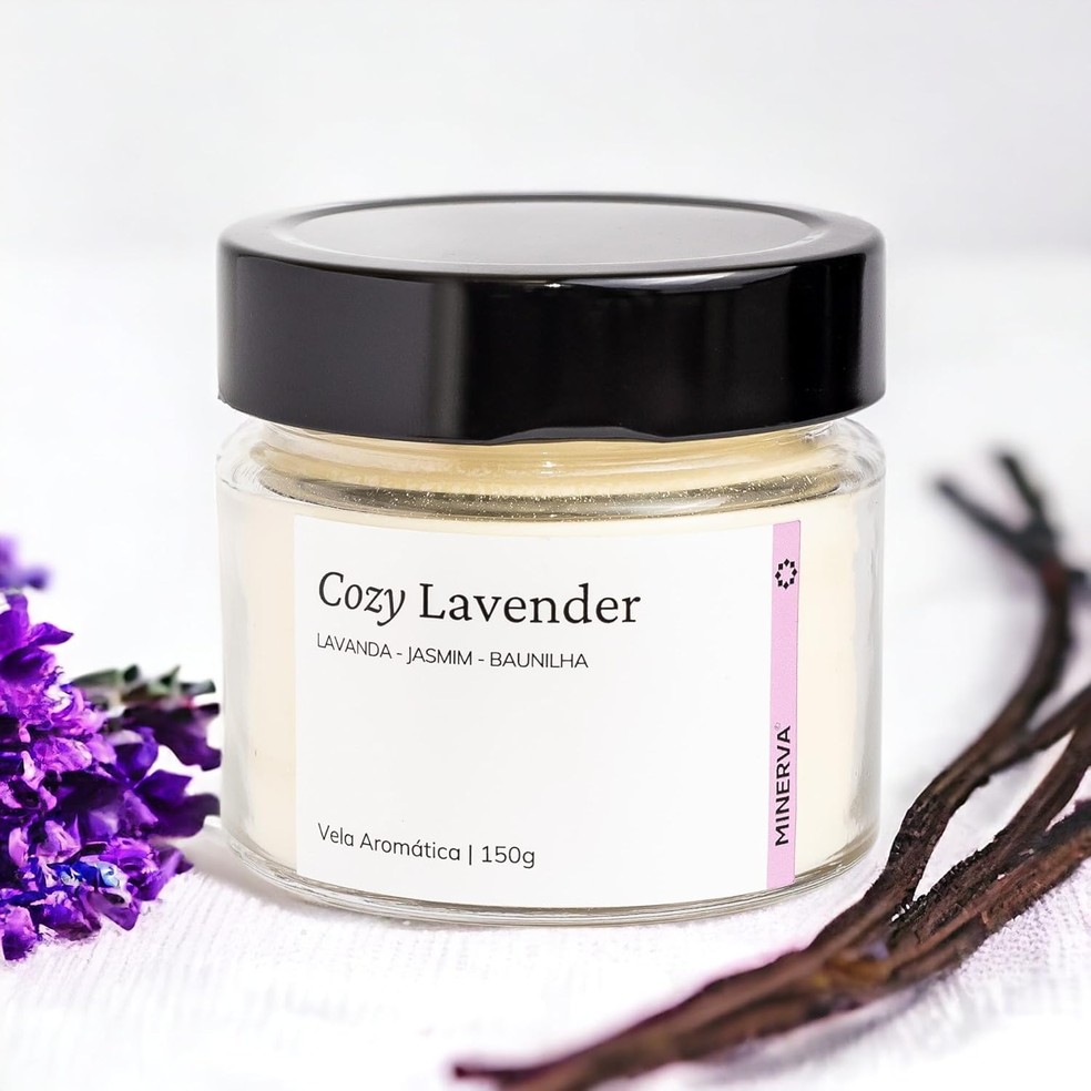 Vela Aromática Artesanal de Lavanda — Foto: Divulgação