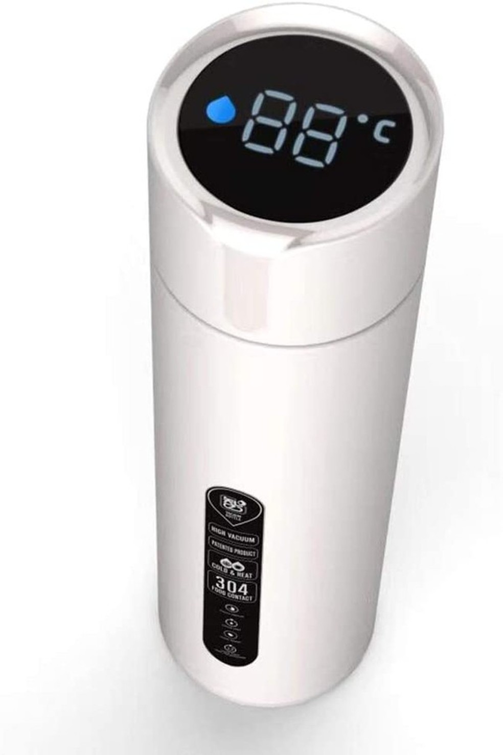Garrafa com visor de temperatura, disponível na Amazon (Foto: Divulgação) — Foto: Glamour