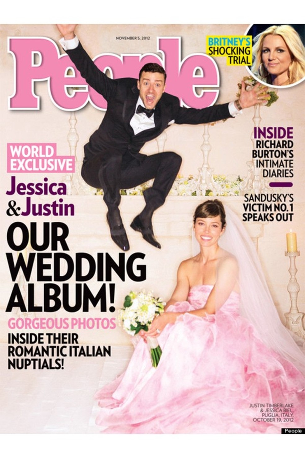 Casamento Jessica Biel e Justin Timberlake (Foto: Divulgação / People) — Foto: Glamour
