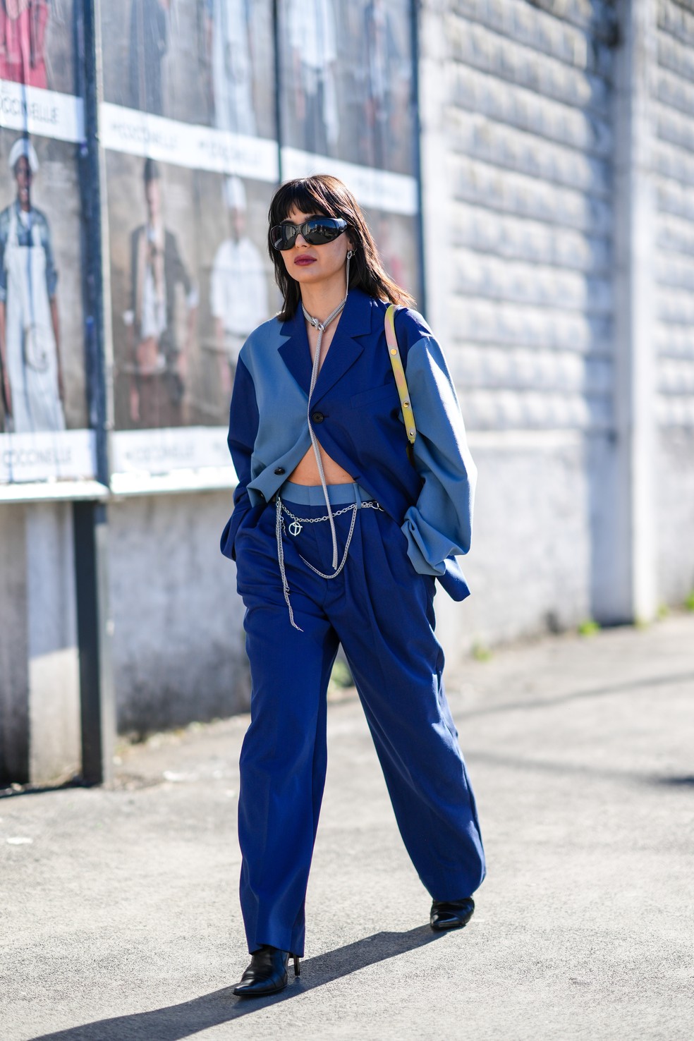 Street style da Semana de Moda de Milão — Foto: Getty Images