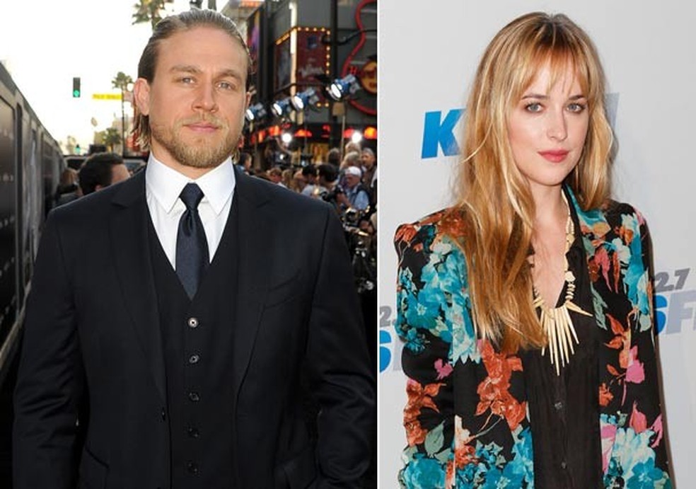 Charlie Hunnam e Dakota Johnson que serão Christian Grey e Anastasia Steele (Foto: Getty Images) — Foto: Glamour