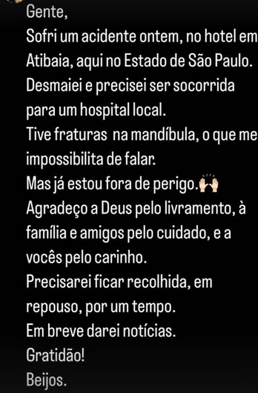 Post de Iran Angelo &mdash; Foto: Reprodu&ccedil;&atilde;o/Instagram