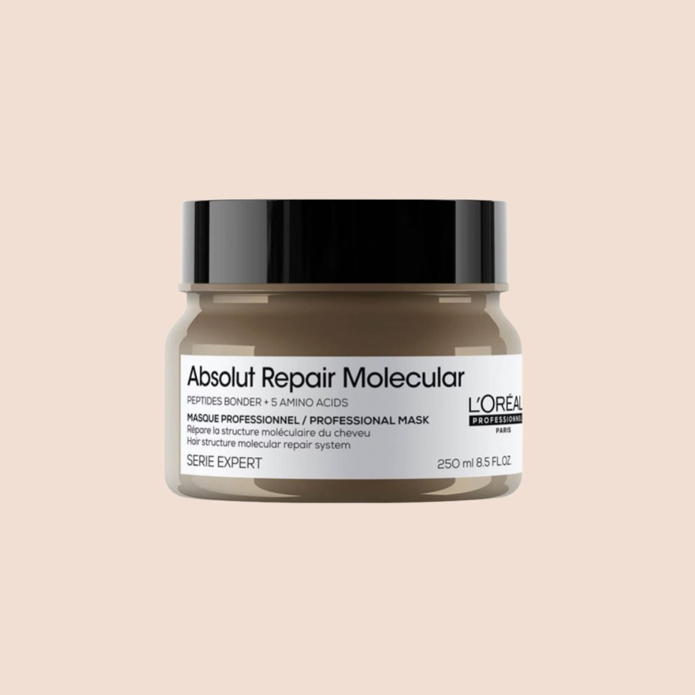 Máscara Capilar Concentrada Absolut Repair Molecular, da L’oreal Professionnel - R$ 230 — Foto: Divulgação