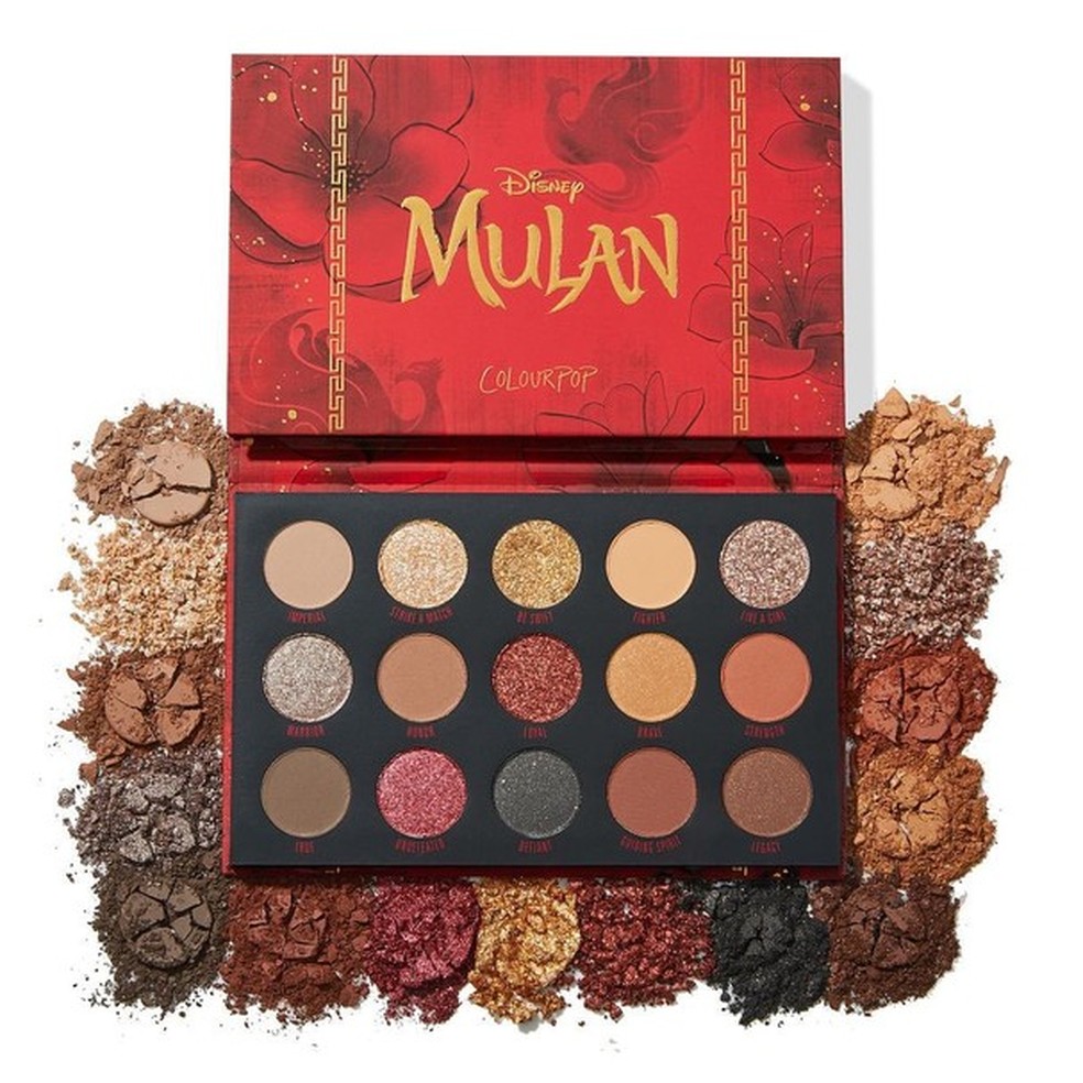 Coleção de maquiagens da Mulan (Foto: Reprodução / Instagram) — Foto: Glamour