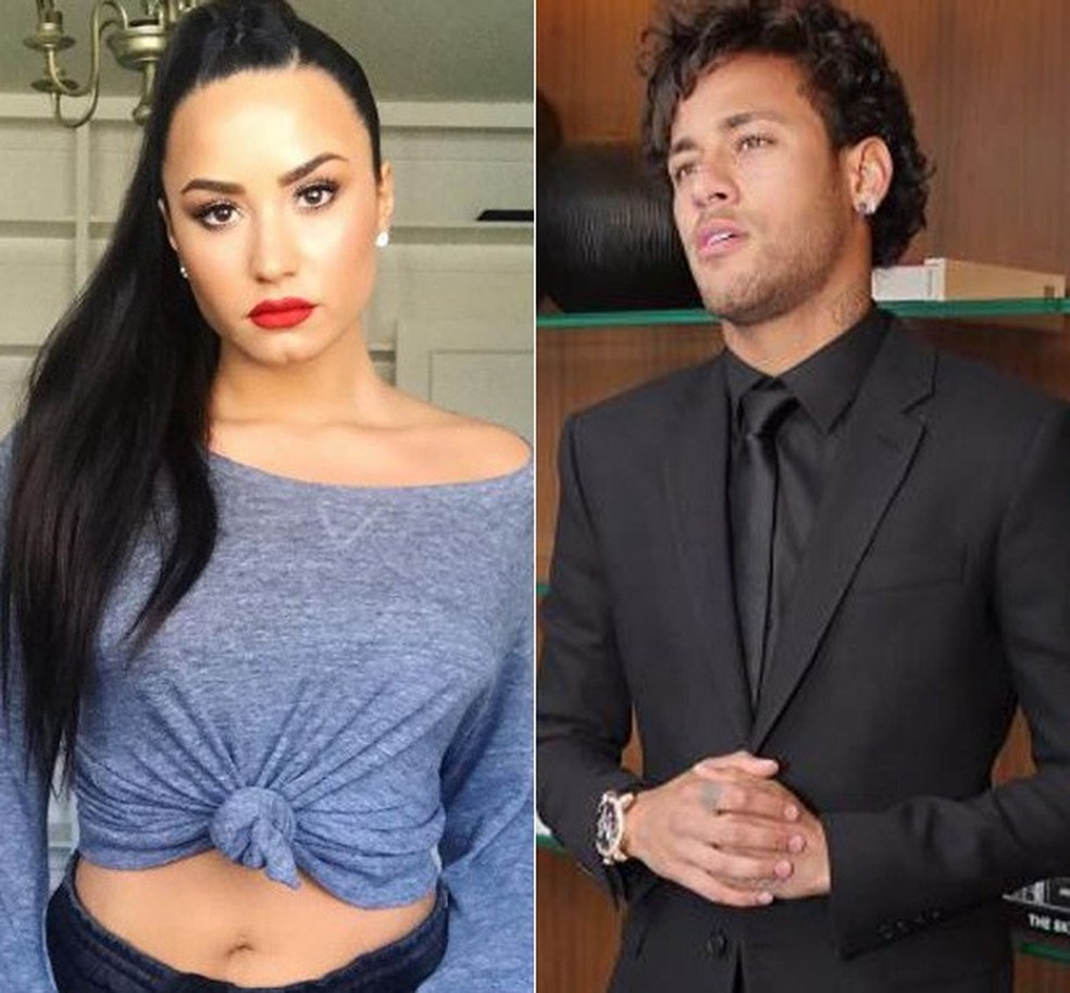 Demi Lovato e Neymar (Foto: Reprodução/Instagram) — Foto: Glamour