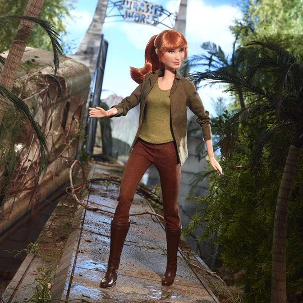 Barbie lan a bonecos do novo Jurassic World Reino Amea ado