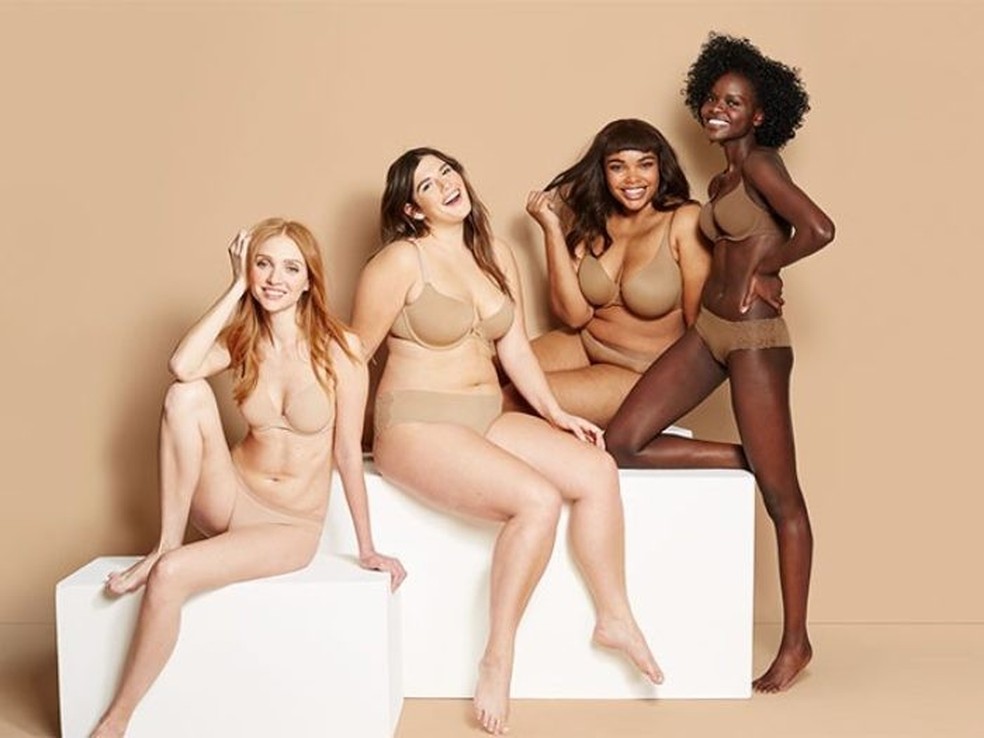 Vários tons de nude na nova linha de lingerie da Target (Foto: Reprodução) — Foto: Glamour
