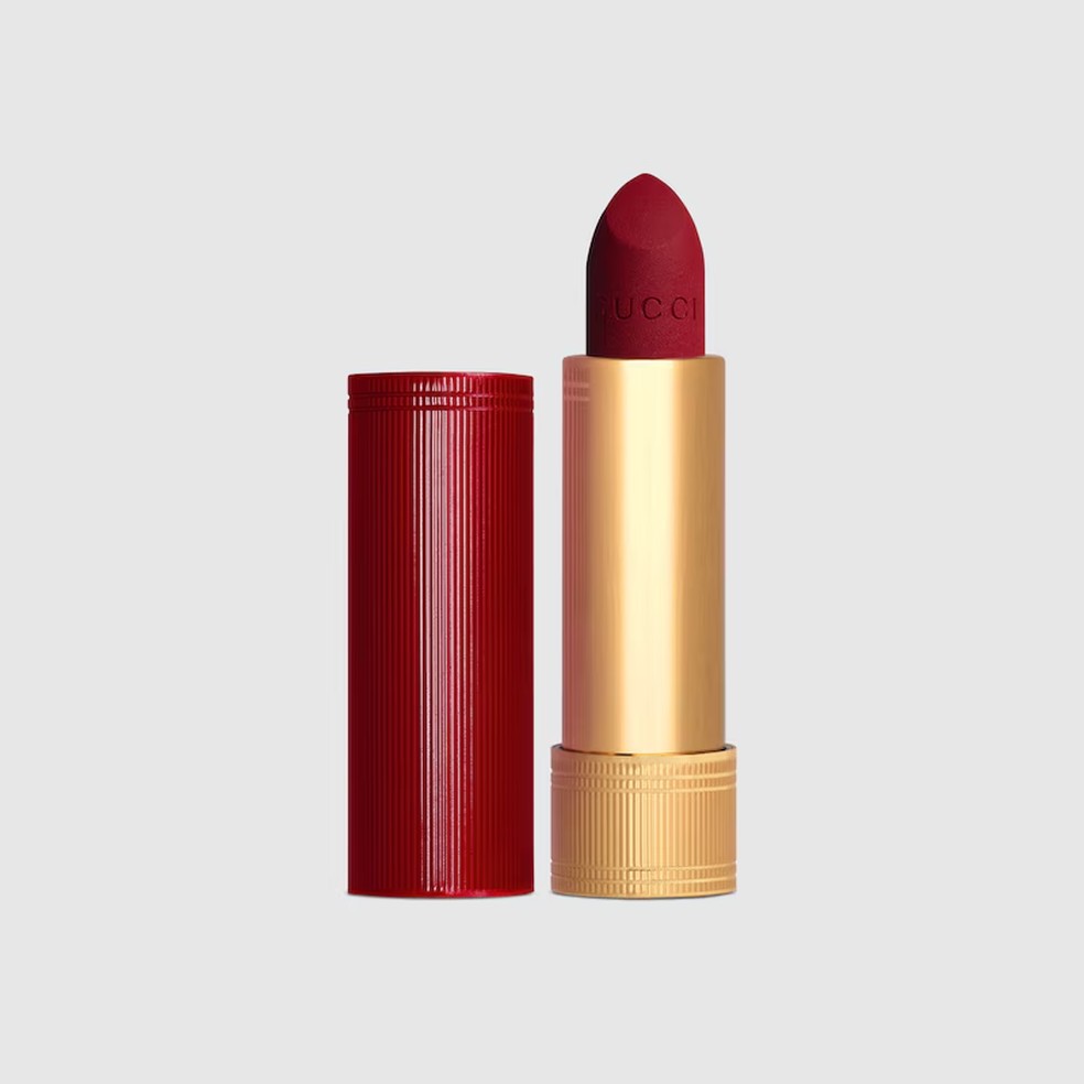 Batom 509 ROSSO ANCORA, Gucci Beauty US$ 47 — Foto: Divulgação