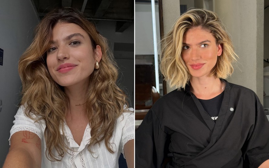 O antes e depois de Giovanna Grigio, que adota novo visual para a novela 'Por Você'