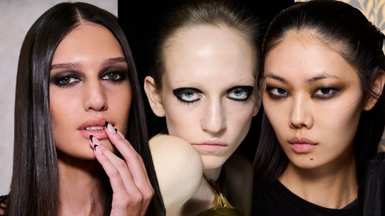 Olho preto rouba a cena e aposenta a estética 'clean girl' na NYFW