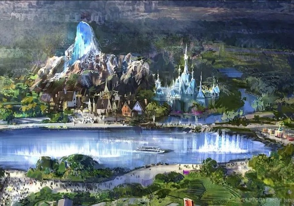 Área de Frozen, na Disneyland Paris, está prevista para 2023 (Foto: Reprodução) — Foto: Glamour
