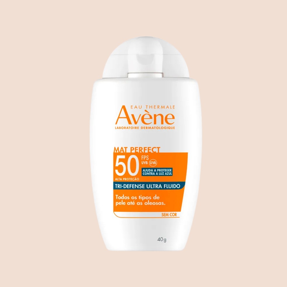 Mat Perfect Tri-Defense Ultra Fluido Sem Cor Fps 50, Avène (R$ 99,99) — Foto: Divulgação