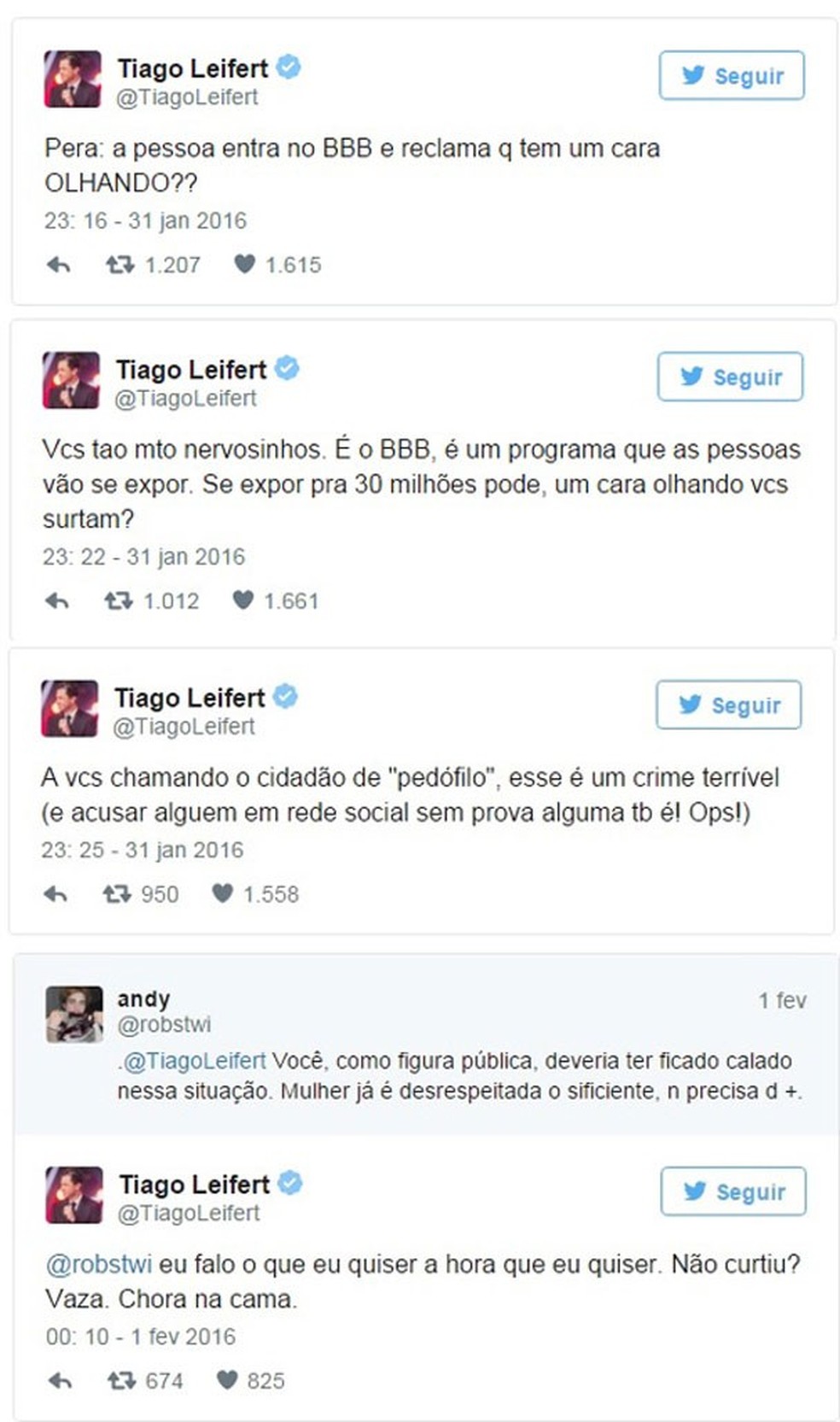 Tiago Leifert critica atitude de Ana Paula Renault (Foto: Reprodução/Twitter) — Foto: Glamour
