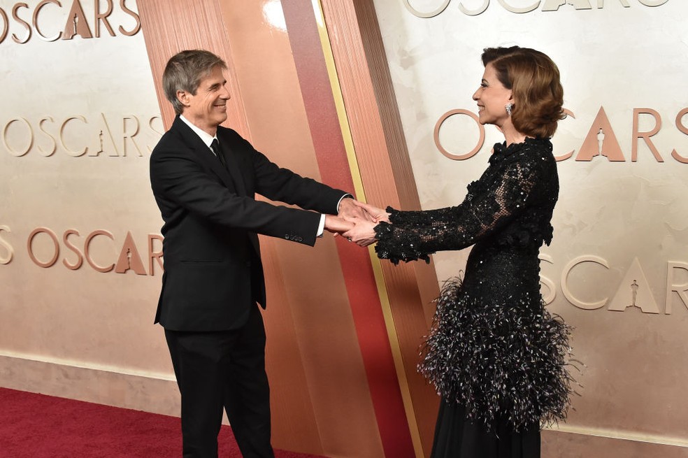 Walter Salles e Fernanda Torres — Foto: Getty Images