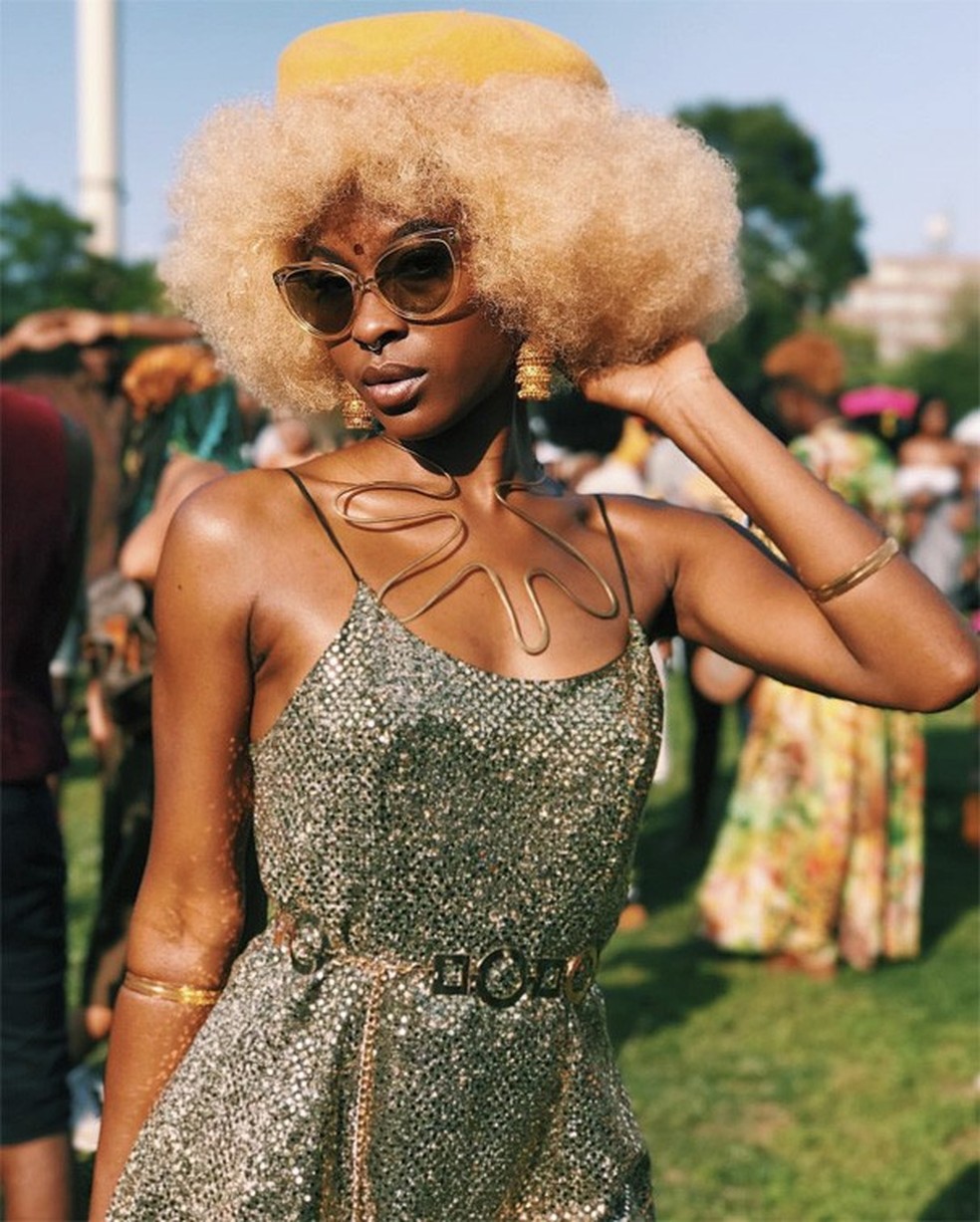 Cabelos do Afropunk (Foto: Reprodução Instagram @magavilhas) — Foto: Glamour
