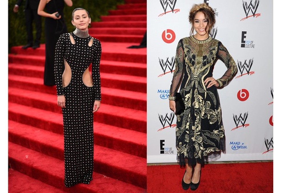 Sagitário: Miley Cyrus e Vanessa Hudgens (Foto: Getty Images) — Foto: Glamour