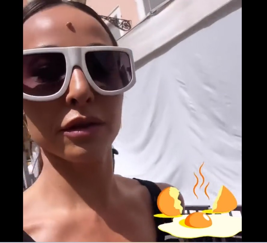 Sabrina Sato enfrenta calor de 41°C em Roma