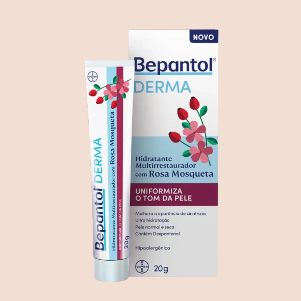 Hidratante Multirrestaurador Com Rosa Mosqueta, Bepantol Derma (R$ 46,90) — Foto: Divulgação