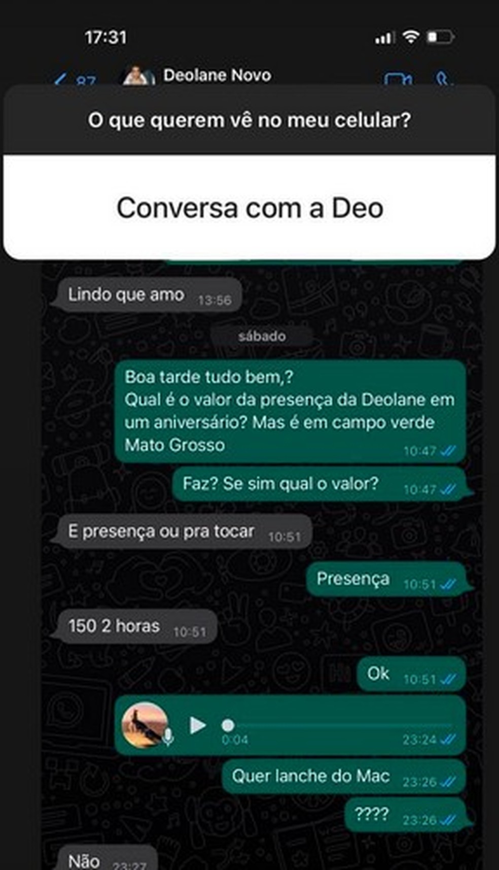 Irmã de Deolane Bezerra revela o valor que a viúva de Mc Kevin cobra por  duas horas em evento vip