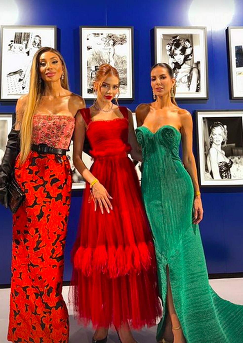 Maya com Jordanna e Carol  Foto: Reproduo/Instagram