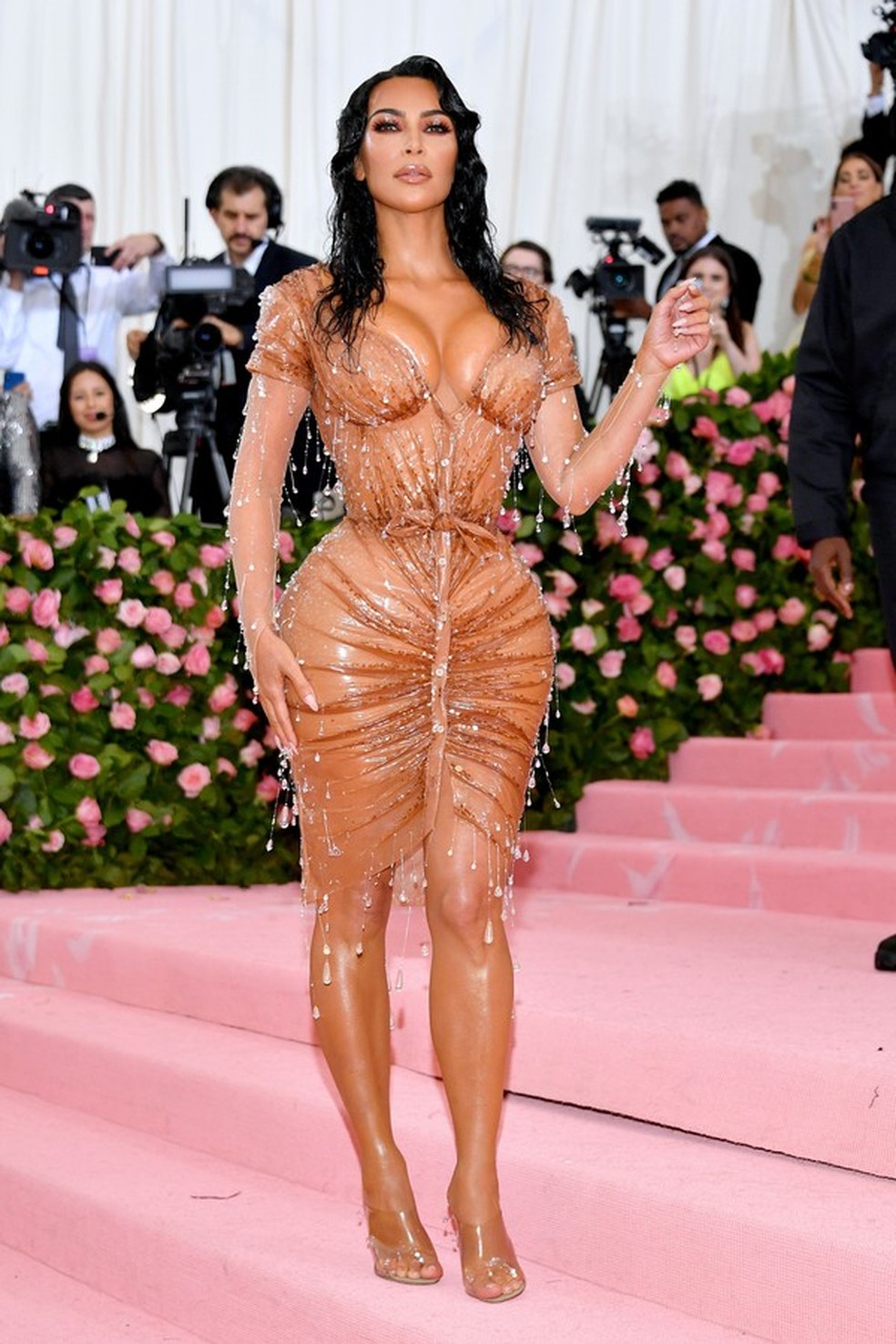 Kim Kardashian no Baile do MET de 2019 (Foto: Getty Images) — Foto: Glamour