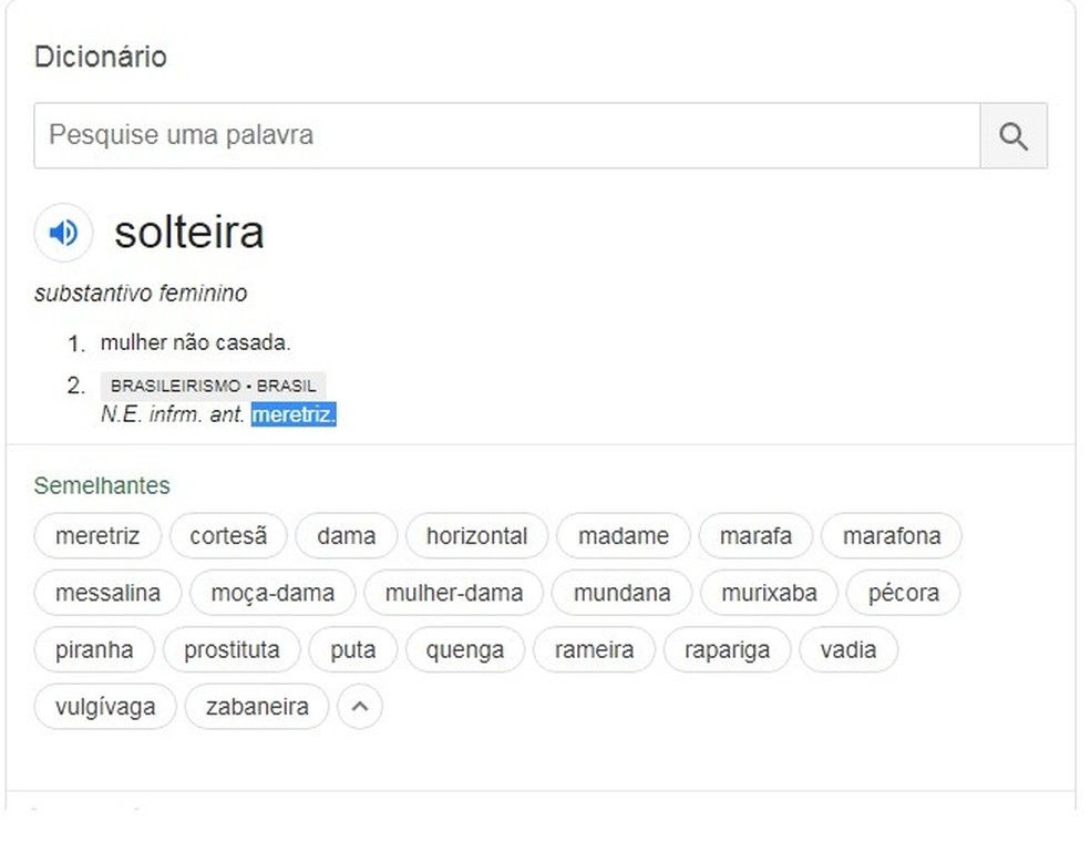 8 verbetes do dicionário do Google com significados bem questionáveis