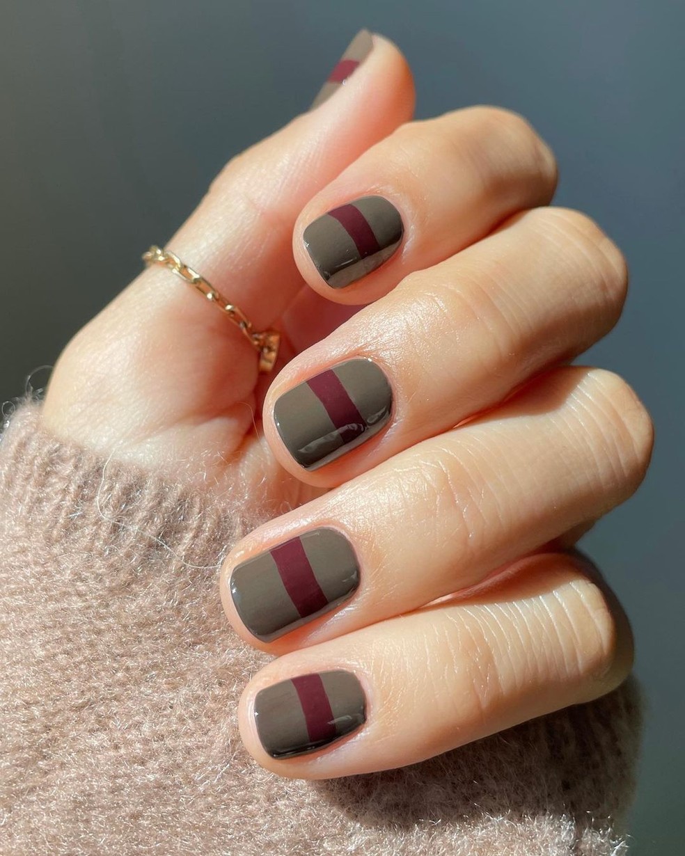 Unhas curtas decoradas: 10 ideias para usar em qualquer estação — Foto: Instagram/@betina_goldstein
