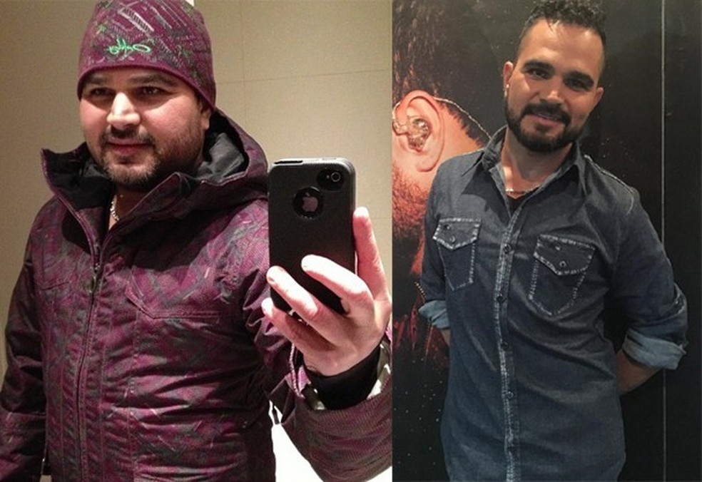 Antes e depois de Luciano Camargo (Foto: Instagram/Reprodução) — Foto: Glamour