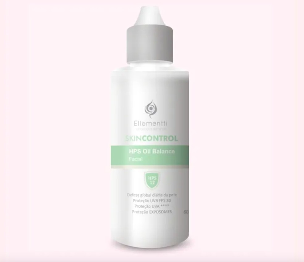 Protetor Solar Para Peles Oleosas HPS Oil Balance Skin Control, FPS 30, Ellementti Dermocosméticos — Foto: Divulgação