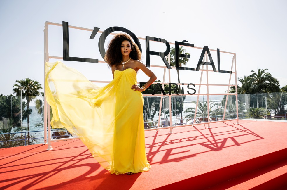 Embaixadora de L'Oréal Paris, Taís Araujo marca presença na 76ª edição do Festival de Cannes — Foto: Divulgação