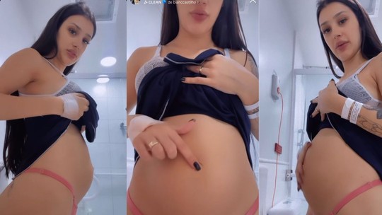 Bia Miranda mostra como ficou sua barriga 1 dia pós parto