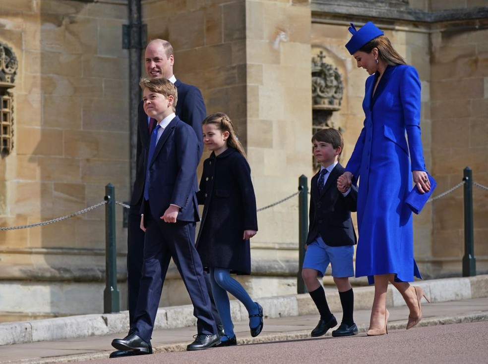 Príncipe William, Kate Middleton, George, Charllote e Louis — Foto: Getty Images