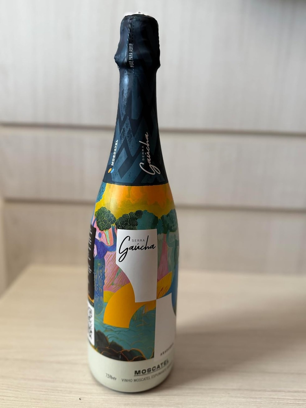 Espumante Moscatel Branco Araucária Serra Gaúcha — Foto: Divulgação