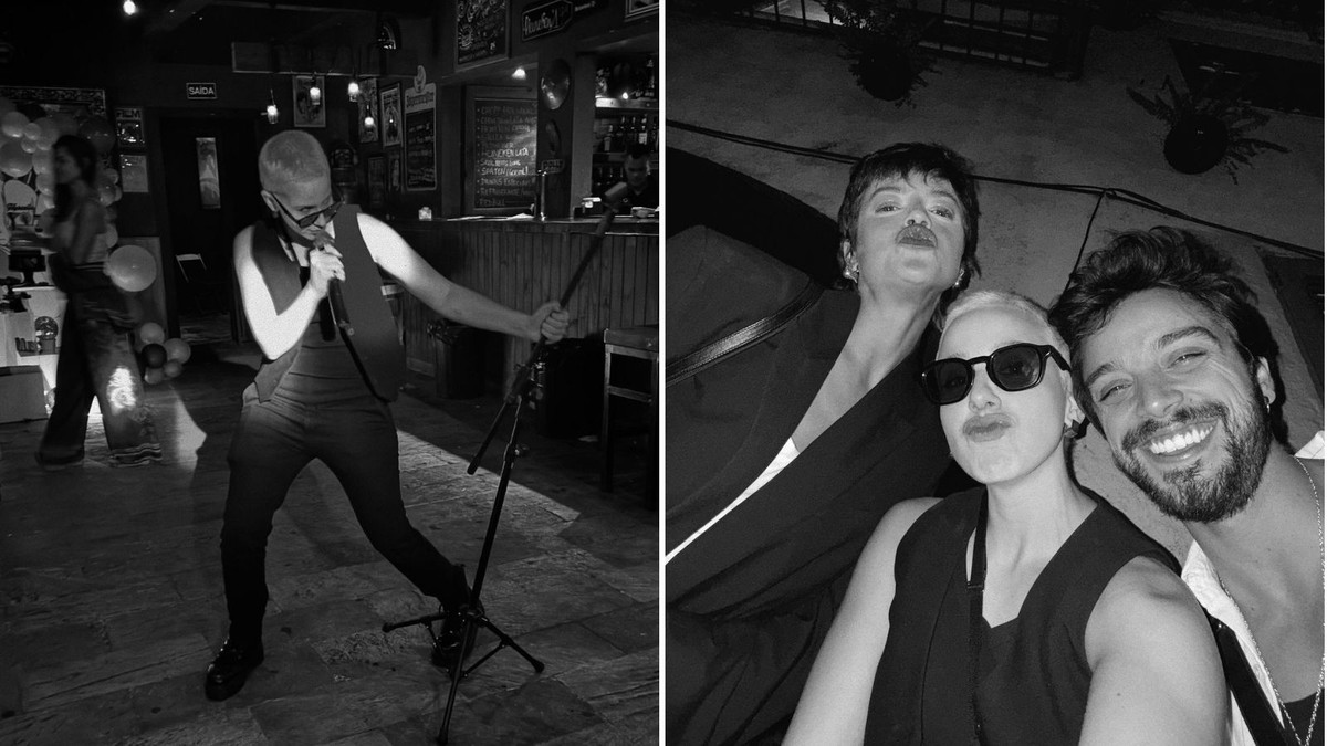 Marcella Rica curte festa de aniversário de 33 anos com Rodrigo Simas e