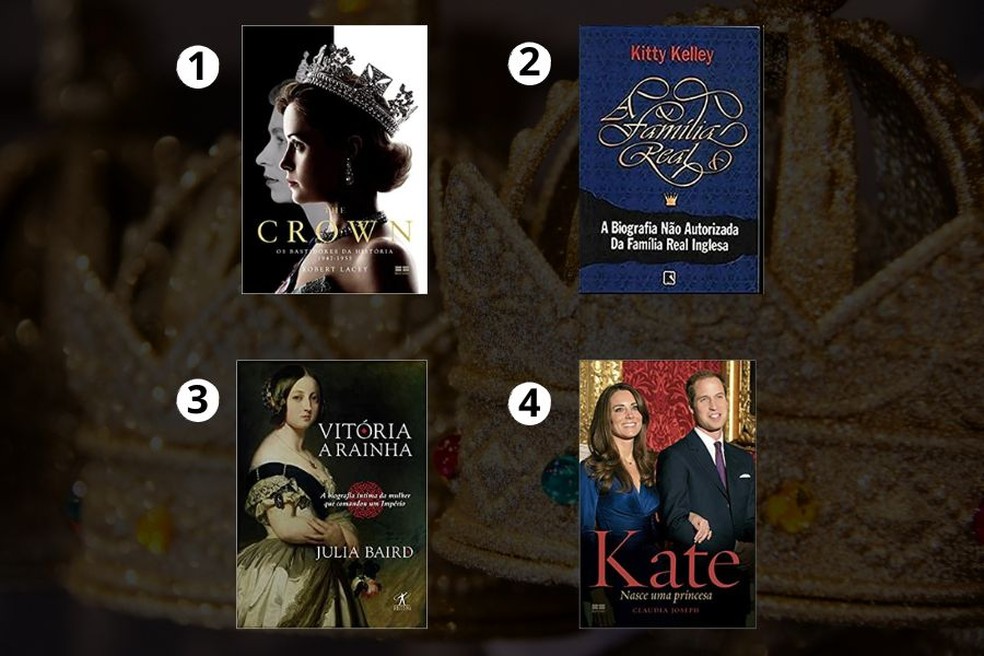 Livros sobre a Família Real — Foto: Reprodução/Instagram