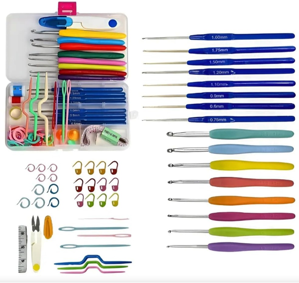 Kit de crochê completo — Foto: Divulgação