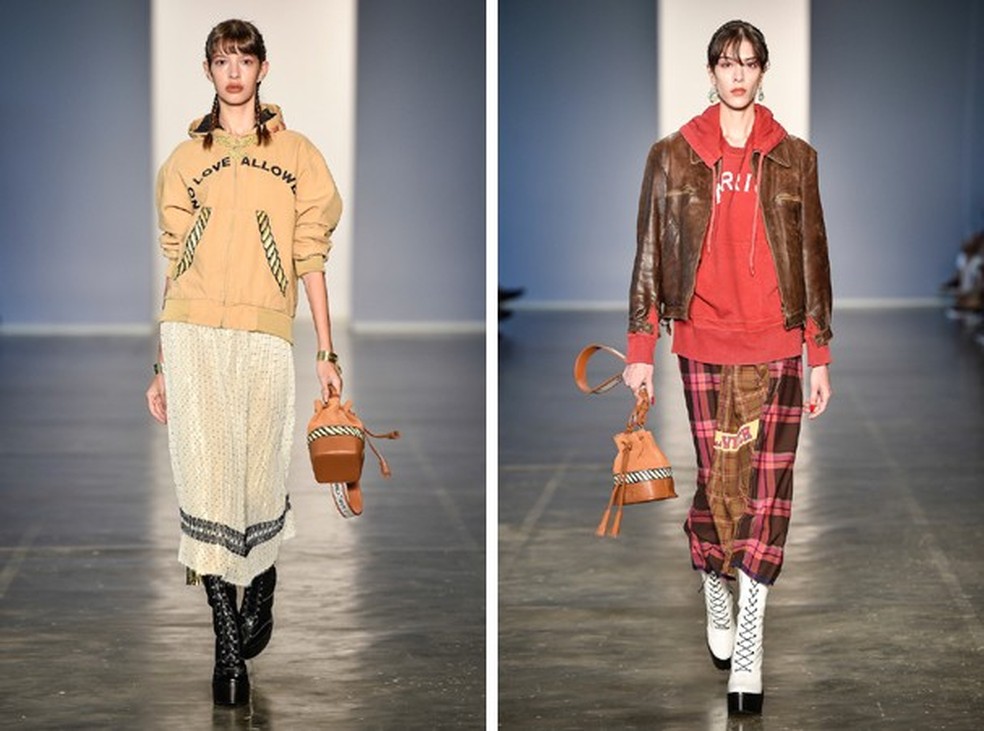 Moletons de capuz no desfile da À La Garçonne no SPFW N43 (Foto: Ze Takahashi/Agencia Fotosite) — Foto: Glamour